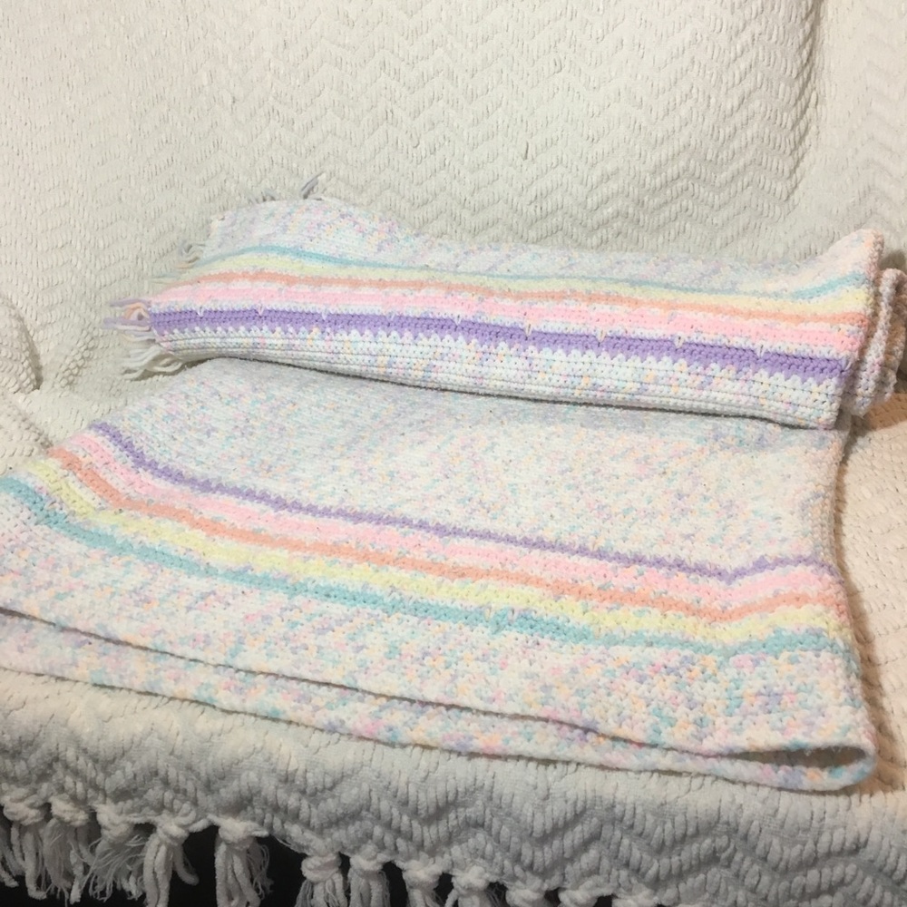 NEW Homemade afghan approx 52”x 70”‎